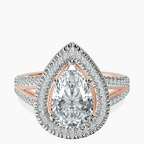18kt Rose Gold Opulenté Antique Halo Lab Diamond Ring front image