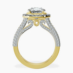 18kt Yellow Gold Opulenté Antique Halo Lab Diamond Ring side right image one