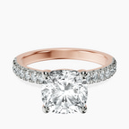 18kt Rose Gold Nomi Classic Eternity Lab Diamond Ring front image
