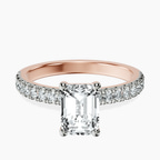 18kt Rose Gold Nomi Classic Eternity Lab Diamond Ring front image