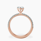 18kt Rose Gold Nomi Classic Eternity Lab Diamond Ring side right image one