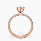9ct Rose Gold Nomi Classic Eternity Lab Diamond Ring side right image one