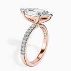 14kt Rose Gold Nomi Classic Eternity Lab Diamond Ring standing product image one
