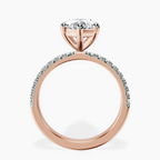 14kt Rose Gold Nomi Classic Eternity Lab Diamond Ring side right image one