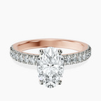 18kt Rose Gold Nomi Classic Eternity Lab Diamond Ring front image