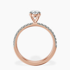 18kt Rose Gold Nomi Classic Eternity Lab Diamond Ring side right image one