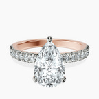 14ct Rose Gold Nomi Classic Eternity Lab Diamond Ring front image
