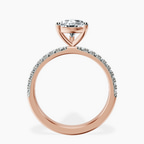 14ct Rose Gold Nomi Classic Eternity Lab Diamond Ring side right image one