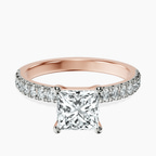 18kt Rose Gold Nomi Classic Eternity Lab Diamond Ring front image