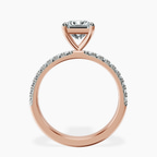 18kt Rose Gold Nomi Classic Eternity Lab Diamond Ring side right image one