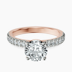 14kt Rose Gold Nomi Classic Eternity Lab Diamond Ring front image