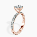 14kt Rose Gold Nomi Classic Eternity Lab Diamond Ring standing product image one