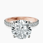18kt Rose Gold Nomi Classic Eternity Lab Diamond Ring front image
