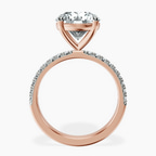 18kt Rose Gold Nomi Classic Eternity Lab Diamond Ring side right image one