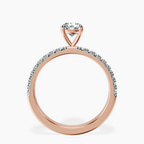 10kt Rose Gold Nomi Classic Eternity Lab Diamond Ring side right image one