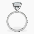 Platinum Nomi Classic Eternity Lab Diamond Ring side right image one