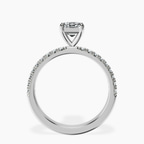 14kt White Gold Nomi Classic Eternity Lab Diamond Ring side right image one