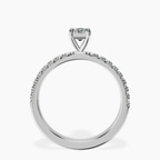14kt White Gold Nomi Classic Eternity Lab Diamond Ring side right image one