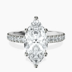 Platinum Nomi Classic Eternity Lab Diamond Ring front image