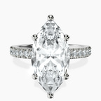 Platinum Nomi Classic Eternity Lab Diamond Ring front image