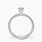 14kt White Gold Nomi Classic Eternity Lab Diamond Ring side right image one