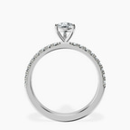 Platinum Nomi Classic Eternity Lab Diamond Ring side right image one