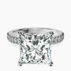 Platinum Nomi Classic Eternity Lab Diamond Ring front image
