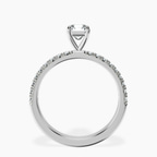 Platinum Nomi Classic Eternity Lab Diamond Ring side right image one