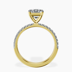 14kt Yellow Gold Nomi Classic Eternity Lab Diamond Ring side right image one