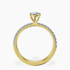 14kt Yellow Gold Nomi Classic Eternity Lab Diamond Ring side right image one