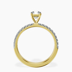 18kt Yellow Gold Nomi Classic Eternity Lab Diamond Ring side right image one