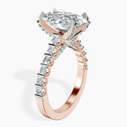 18kt Rose Gold Austria Cathedral Lab Diamond Ring standing product image one