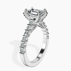 Platinum Austria Cathedral Lab Diamond Ring standing product image one