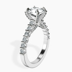 Platinum Austria Cathedral Lab Diamond Ring standing product image one