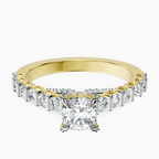 10kt Yellow Gold Austria Cathedral Lab Diamond Ring front image