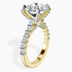 14kt Yellow Gold Austria Cathedral Lab Diamond Ring standing product image one