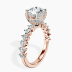 1.41 ct. round Caitronia Floating lab diamond ring in 18kt rose gold standing product image one