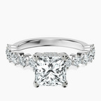 Platinum Caitronia Floating Side Stones Lab Diamond Ring front image