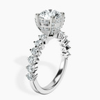 18kt White Gold Caitronia Floating Side Stones Lab Diamond Ring standing product image one