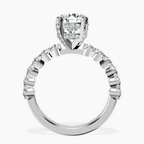 18kt White Gold Caitronia Floating Side Stones Lab Diamond Ring side right image one