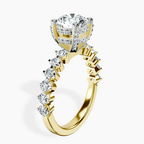 9ct Yellow Gold Caitronia Floating Side Stones Lab Diamond Ring standing product image one