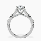 2.06 ct. oval Odyssey lab diamond ring in 18kt white gold side right image one