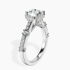 2.82 ct. round Odyssey lab diamond ring in 14kt white gold standing product image one