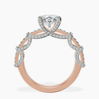 2.06 ct. oval Ciara lab diamond ring in 14kt rose gold side right image one