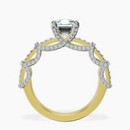 18kt Yellow Gold Ciara Petite Station Style Lab Diamond Ring side right image one