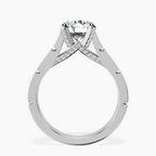 2.82 ct. round Delphie lab diamond ring in 14kt white gold side right image one