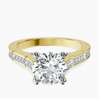 14kt Yellow Gold Delphie Channel Set Lab Diamond Ring front image