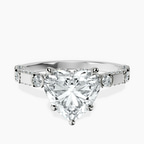 Platinum Majestic Love Lab Diamond Accent Ring front image