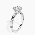10kt White Gold Majestic Love Lab Diamond Accent Ring standing product image one