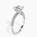 2.80 ct. princess Adele Engagement Ring in platinum standing product image one